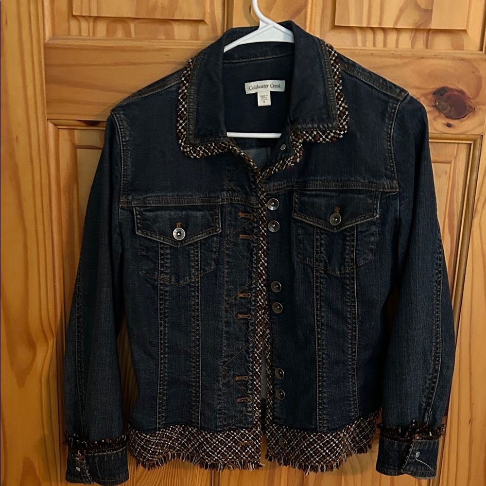 Coldwater Creek Women's Dark Blue Jean Jacket